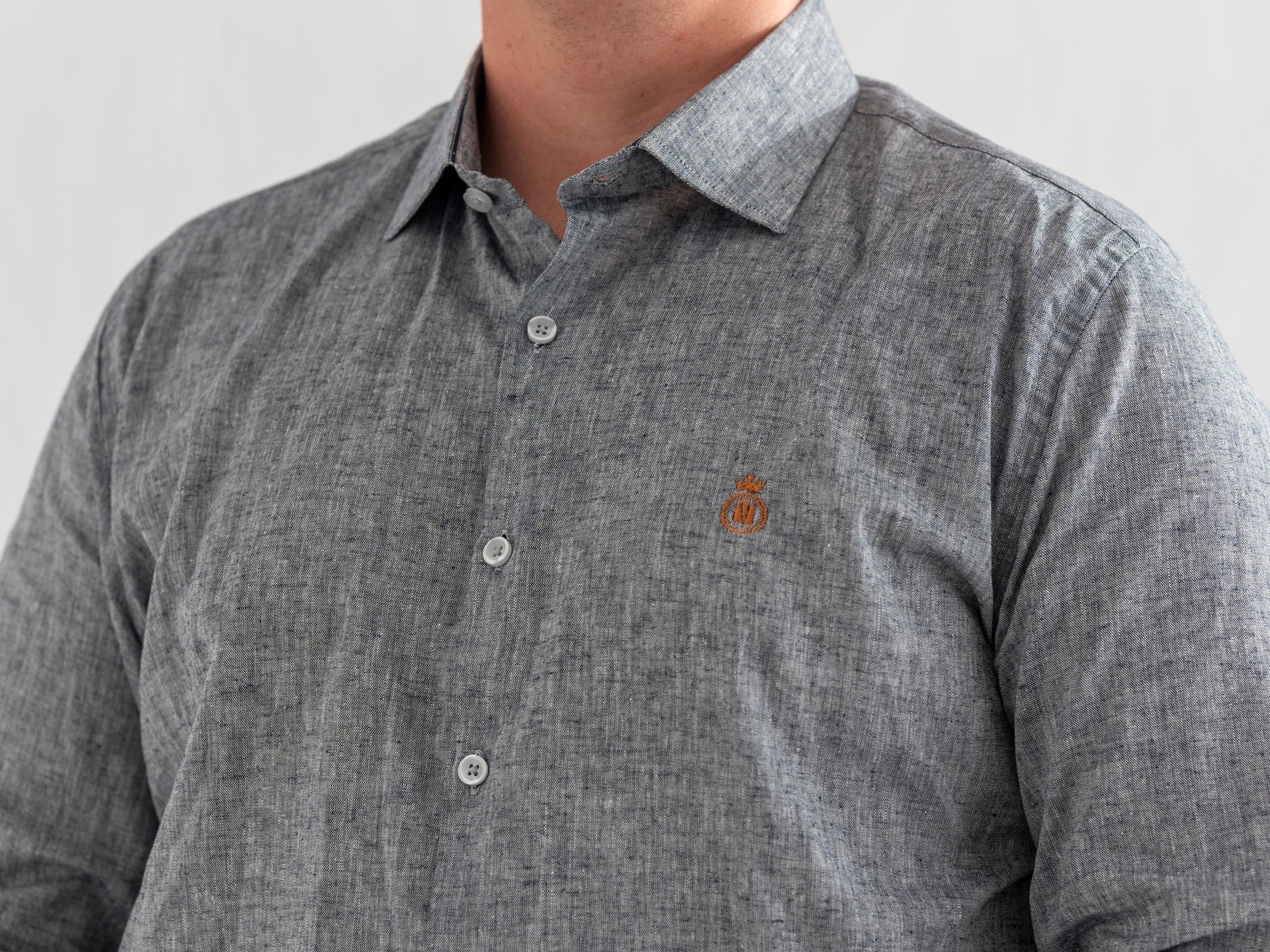 Camisa Chumbo Rajado