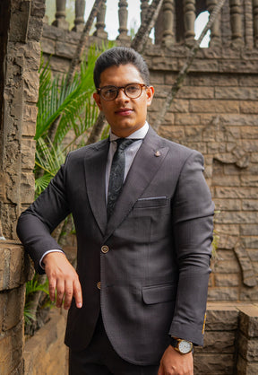 Costume preto Príncipe de Gales-FORJA