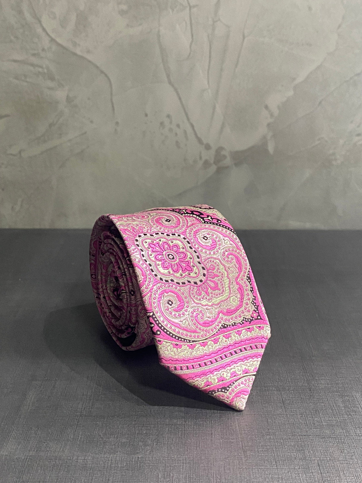 Gravata Rosa Kashmir