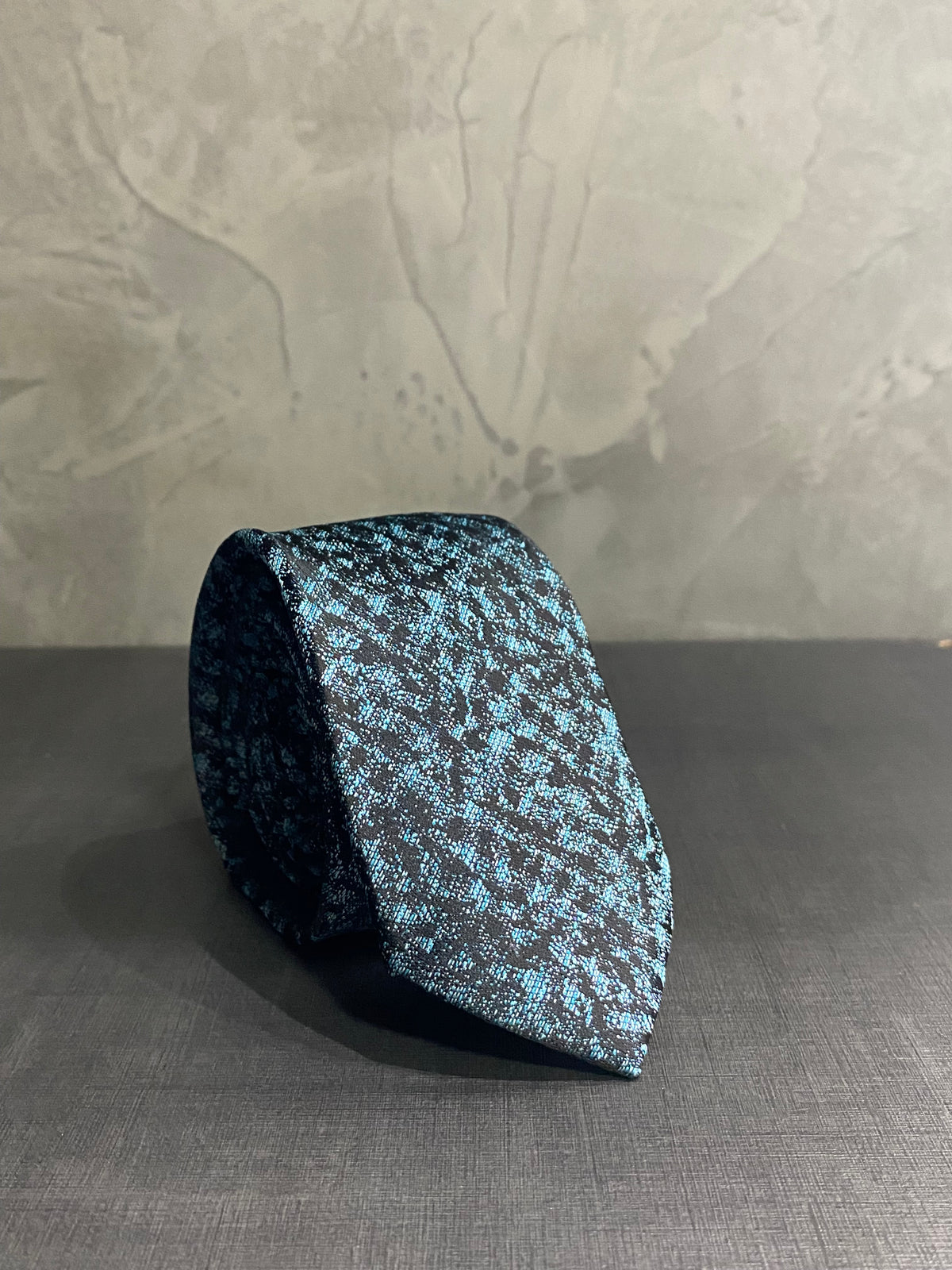 Gravata Verde Água/Preto