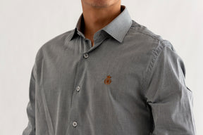 Camisa Chumbo Detalhes P